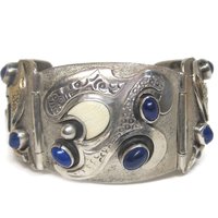 Custom Vintage Lapis Bracelet Sterling 6 Inches Teresa Archibeque