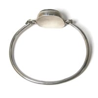 Vintage Dichroic Glass Sterling Bangle Bracelet