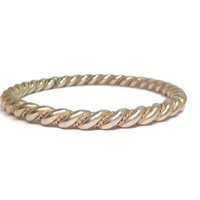 Vintage Southwestern Sterling Rope Bracelet 7.75 Inches