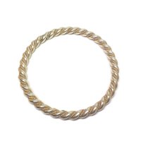 Vintage Southwestern Sterling Rope Bracelet 7.75 Inches
