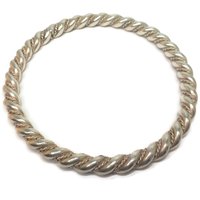 Vintage Southwestern Sterling Rope Bracelet 7.75 Inches