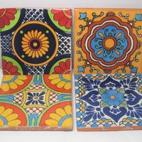Mexican Tile Drink Coaster Mix and Match