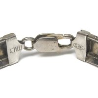 Estate Italian Sterling 1/2 Inch Bracelet 8 Inches