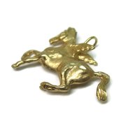 Vintage 14K Pegasus Pendant Winged Horse Necklace