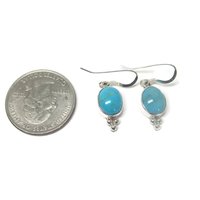 Southwestern Sterling Turquoise Dangle Earrings
