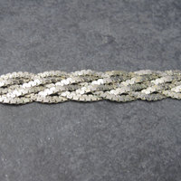 Vintage Italian Sterling Braided Bracelet 7.5 Inches