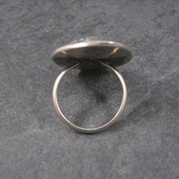 Large Vintage Navajo Boulder Turquoise Ring Size 12