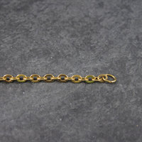 Vintage Gold Tone Necklace Extension 2.25 Inches Chain Extender Large Spring Ring
