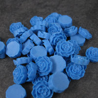 Blue Resin Flowers 12mm