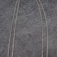 Vintage 10K White Gold Diamond Dolphin Pendant Necklace