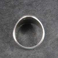 Vintage Navajo Shadowbox Bear Paw Ring Size 11