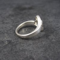 Vintage Sterling Intertwined Heart Ring Size 6.5