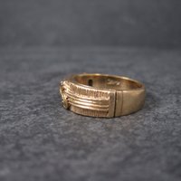 Antique 14K Love Knot Band Ring Size 7 New Old Stock