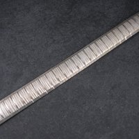 Wide Vintage Sterling 18mm Snake Bracelet 7.5 Inches
