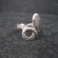 Vintage Sterling Snake Ring Size 6.5