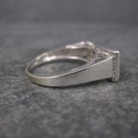 Estate 10K Black and White Diamond Ring .64 Ctw Size 8.5