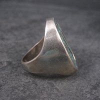 Southwestern Turquoise Chip Inlay Ring Size 9.5