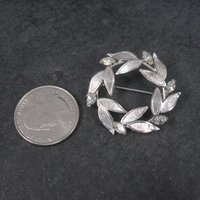 Estate Carl Art Rhinestone Circle Brooch