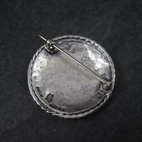 Vintage Black Hills Sterling Silver Brooch | Round Leaf Design Pin by Langers | South Dakota Jewelry Gift NOS