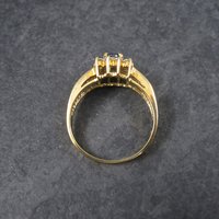 Vintage 10K .50 Carat Oval Diopside Ring Size 8