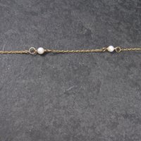 Dainty Vintage 14k Pearl Bracelet 5.5 Inches