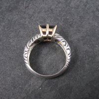 Vintage Sterling 14K Amethyst Ring Size 7 Clyde Duneier