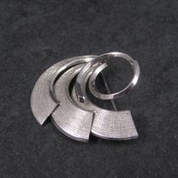 Vintage Sterling Swirl Brooch Pin Dolan Bullock