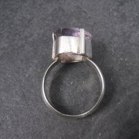 Huge Pink Amethyst Ring Sterling Size 10.5