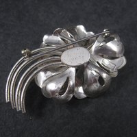 Vintage Sterling Forstner Flower Brooch