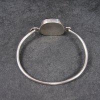 Vintage Dichroic Glass Sterling Bangle Bracelet