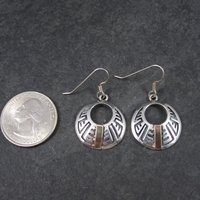 Vintage Southwestern Sterling 14K Earrings