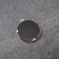 Vintage 10K Onyx #1 Mom Charm Pendant