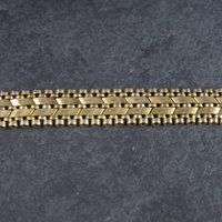 Antique 14K Sapphire Ruby Seed Pearl Bracelet