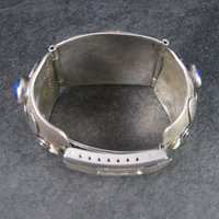 Custom Vintage Lapis Bracelet Sterling 6 Inches Teresa Archibeque