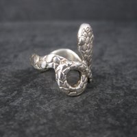Vintage Sterling Snake Ring Size 6.5