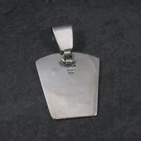 Large Sterling Kokopelli Sugilite Pendant Mexican Silver