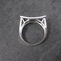 Estate 10K Black and White Diamond Ring .64 Ctw Size 8.5