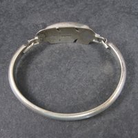 Estate Navajo Inlaid Feather Bracelet 6 Inches G Howe