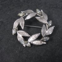 Estate Carl Art Rhinestone Circle Brooch
