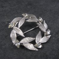 Estate Carl Art Rhinestone Circle Brooch
