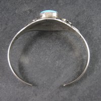 Vintage Navajo Turquoise Coral Cuff Bracelet 6.5 Inches Augustine Largo