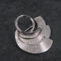 Vintage Sterling Swirl Brooch Pin Dolan Bullock