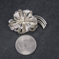 Vintage Sterling Forstner Flower Brooch
