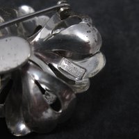 Vintage Sterling Forstner Flower Brooch