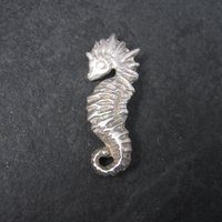 Vintage Sterling Seahorse Brooch Sea Horse Pin