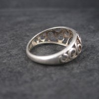 Vintage Sterling Filigree Ring Size 8