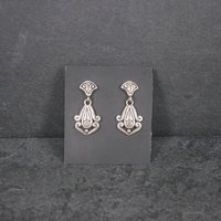 Vintage Sterling Victorian Style Earrings