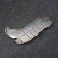 Vintage Southwestern Sterling Cowboy Boot Brooch