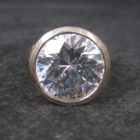Large Estate Cubic Zirconia Statement Ring Size 7.5