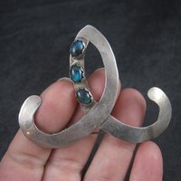 Vintage Southwestern Sterling Paua Shell Brooch